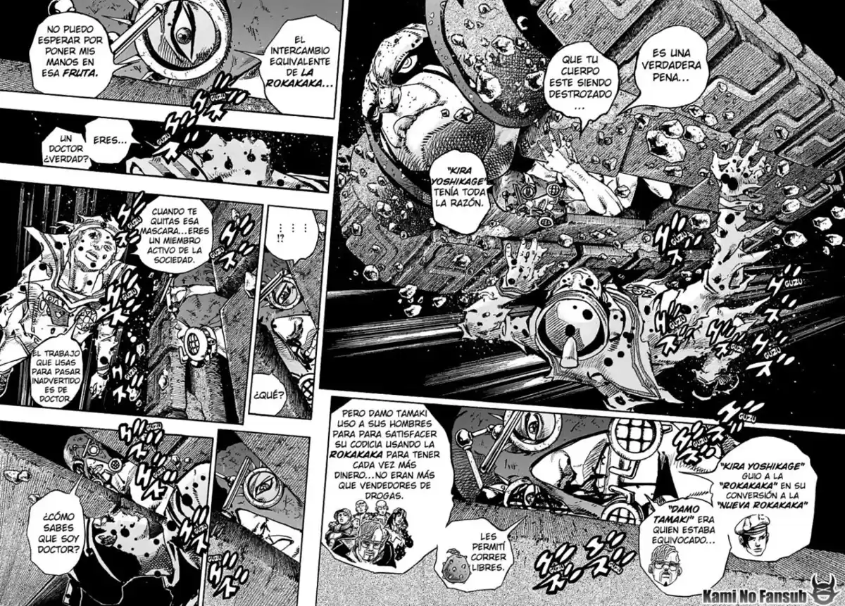 JoJo's Bizarre Adventure Parte 8: JoJolion Capitulo 70: Urban Guerrilla y Doremifasolati Do, Parte 3 página 5