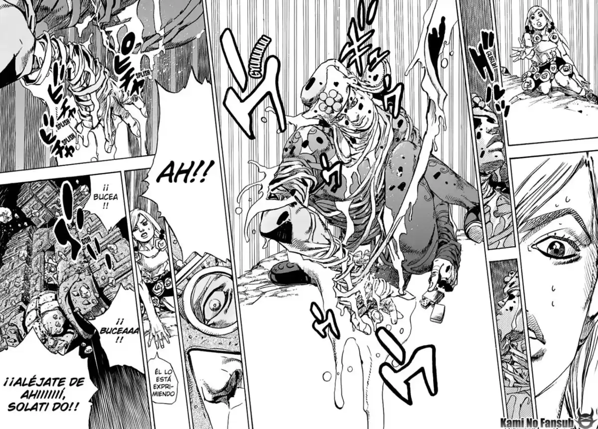 JoJo's Bizarre Adventure Parte 8: JoJolion Capitulo 70: Urban Guerrilla y Doremifasolati Do, Parte 3 página 9