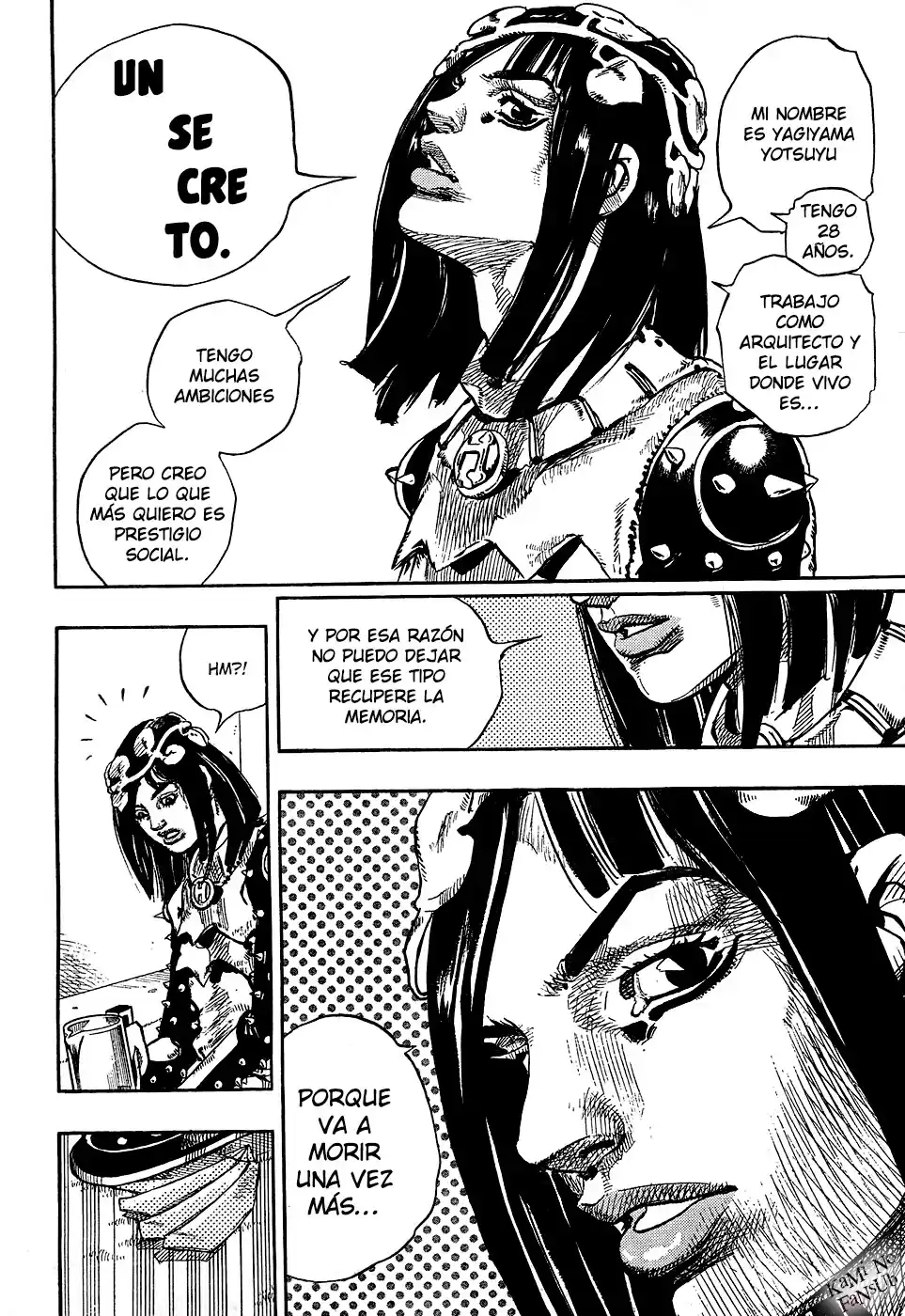 JoJo's Bizarre Adventure Parte 8: JoJolion Capitulo 26: La Meta de Tsurugi Higashikata y el Arquitecto página 35