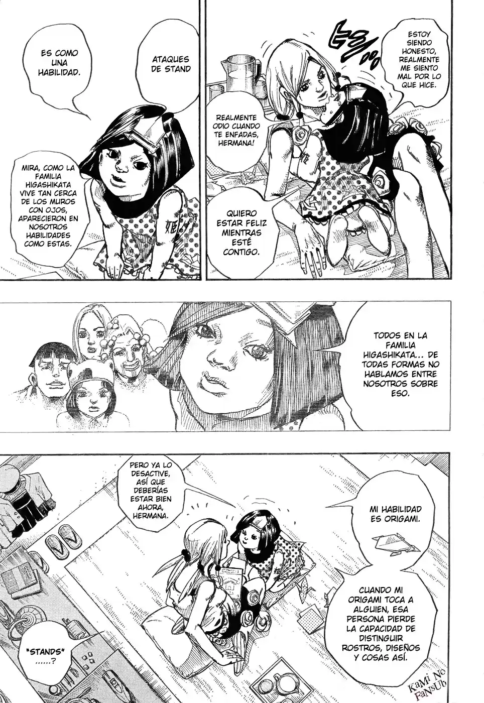 JoJo's Bizarre Adventure Parte 8: JoJolion Capitulo 26: La Meta de Tsurugi Higashikata y el Arquitecto página 9