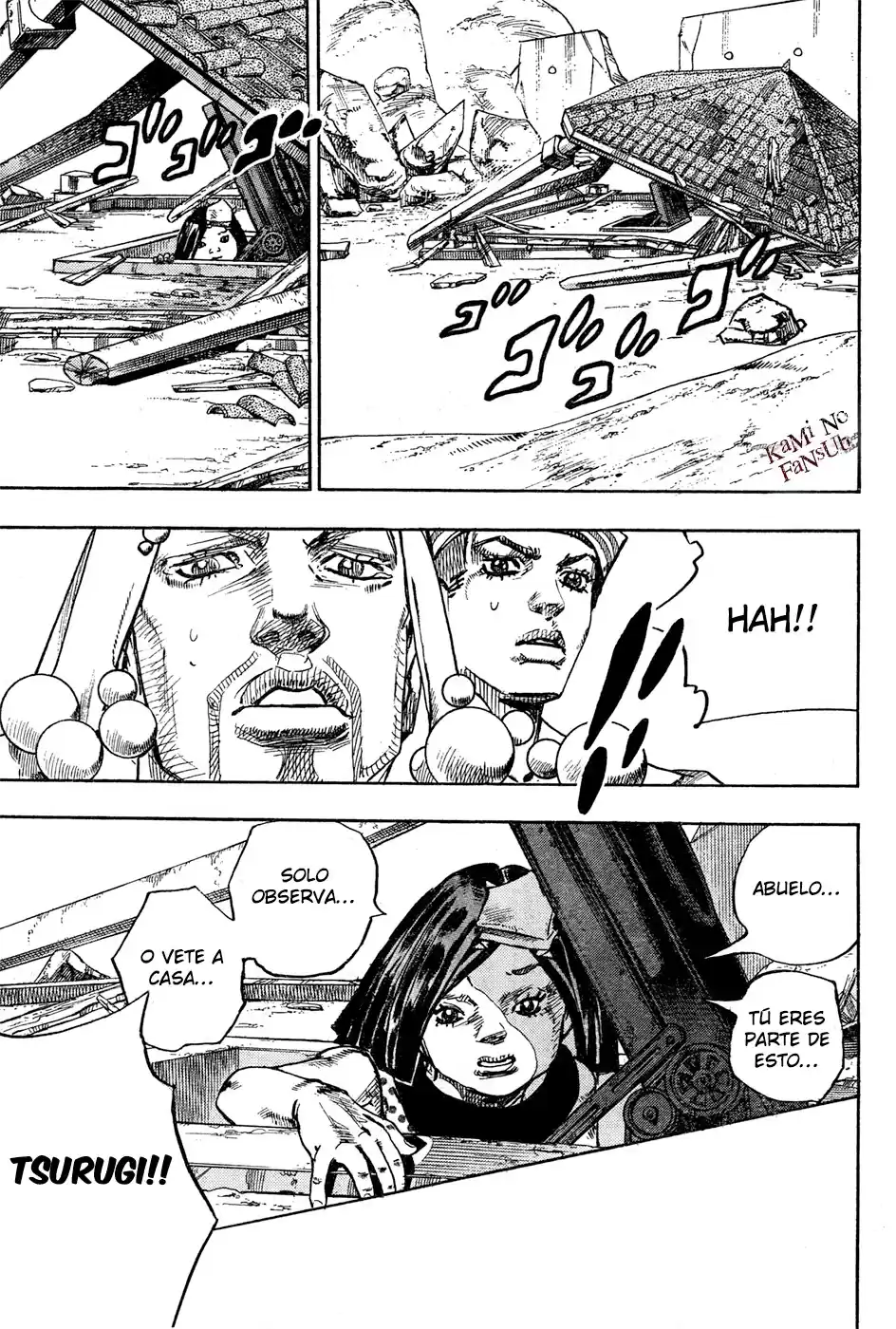 JoJo's Bizarre Adventure Parte 8: JoJolion Capitulo 28: Norisuke Higashikata, Tsurugi Higashikata y Yotsuyu Yagiyama, Parte 2 página 13