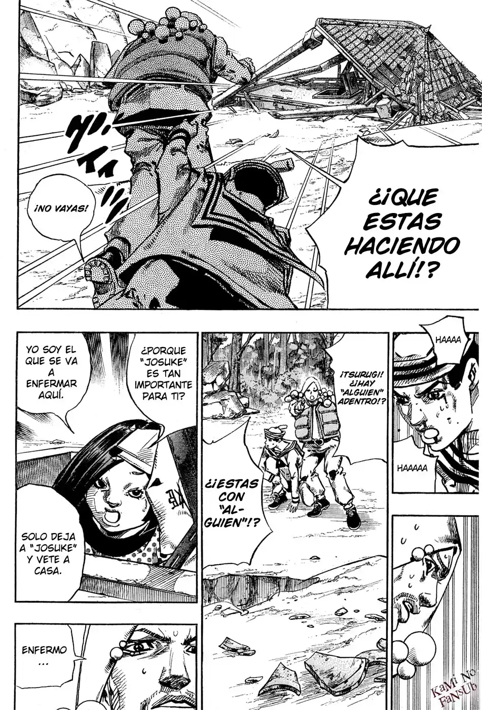 JoJo's Bizarre Adventure Parte 8: JoJolion Capitulo 28: Norisuke Higashikata, Tsurugi Higashikata y Yotsuyu Yagiyama, Parte 2 página 14