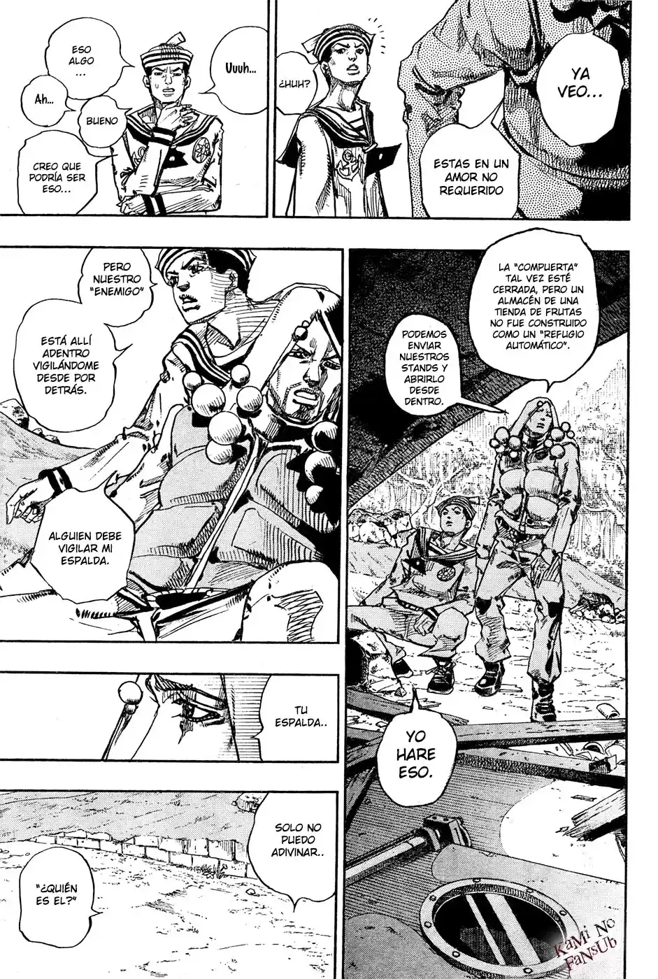 JoJo's Bizarre Adventure Parte 8: JoJolion Capitulo 28: Norisuke Higashikata, Tsurugi Higashikata y Yotsuyu Yagiyama, Parte 2 página 19