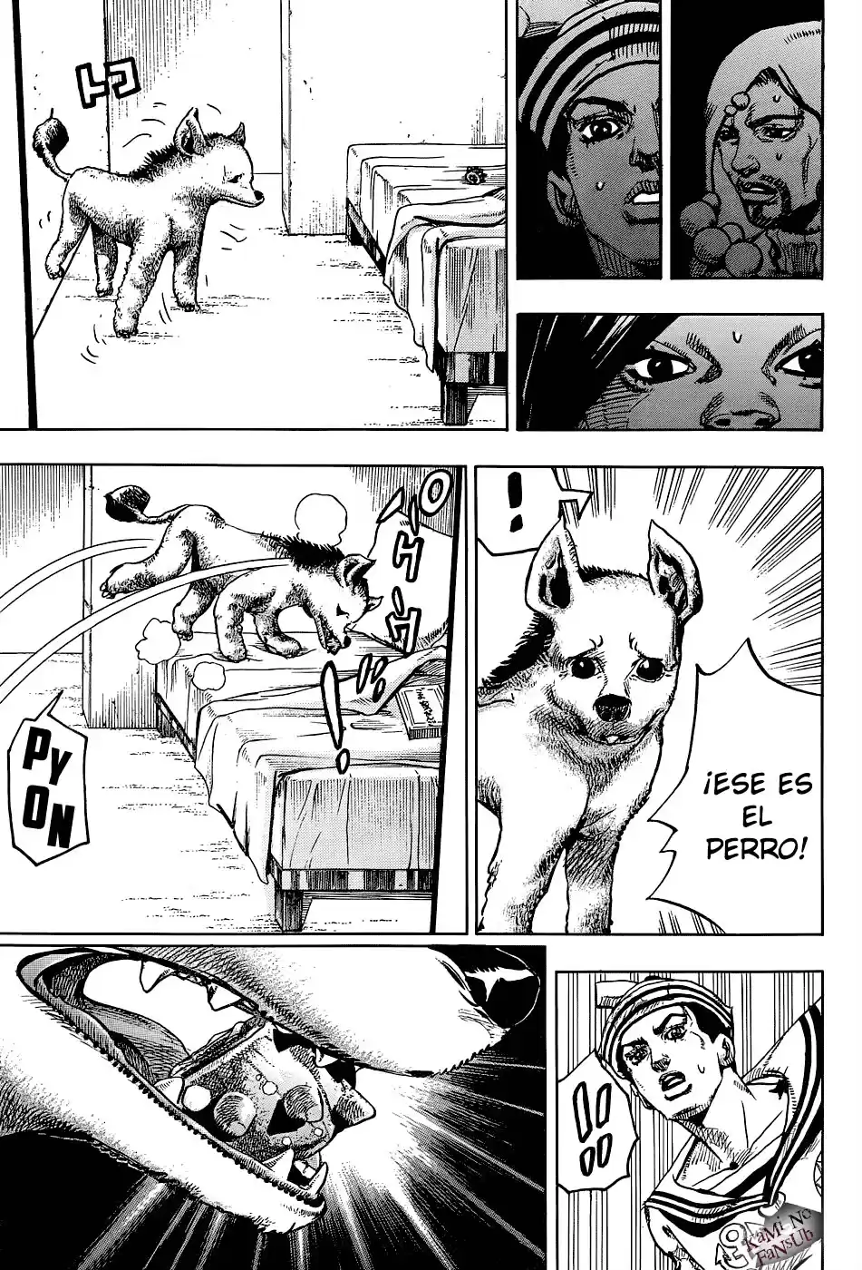 JoJo's Bizarre Adventure Parte 8: JoJolion Capitulo 33: ¡Josuke! Ve a la Frutería Higashikata página 16