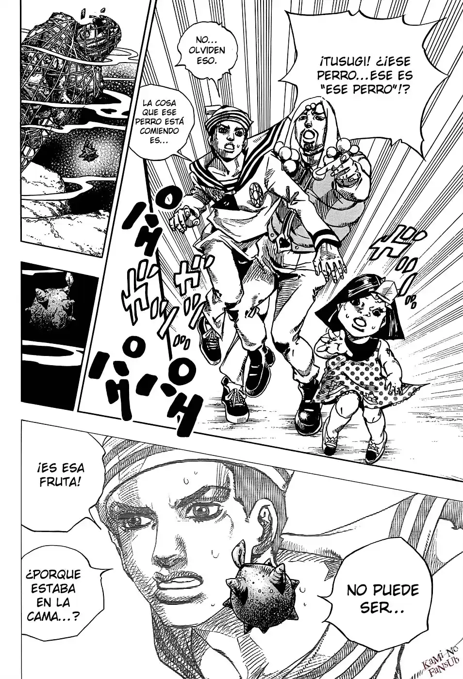 JoJo's Bizarre Adventure Parte 8: JoJolion Capitulo 33: ¡Josuke! Ve a la Frutería Higashikata página 17