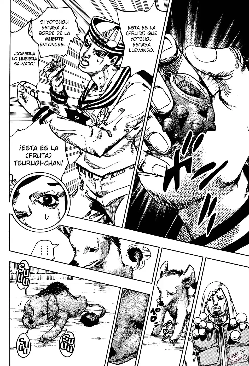 JoJo's Bizarre Adventure Parte 8: JoJolion Capitulo 33: ¡Josuke! Ve a la Frutería Higashikata página 19