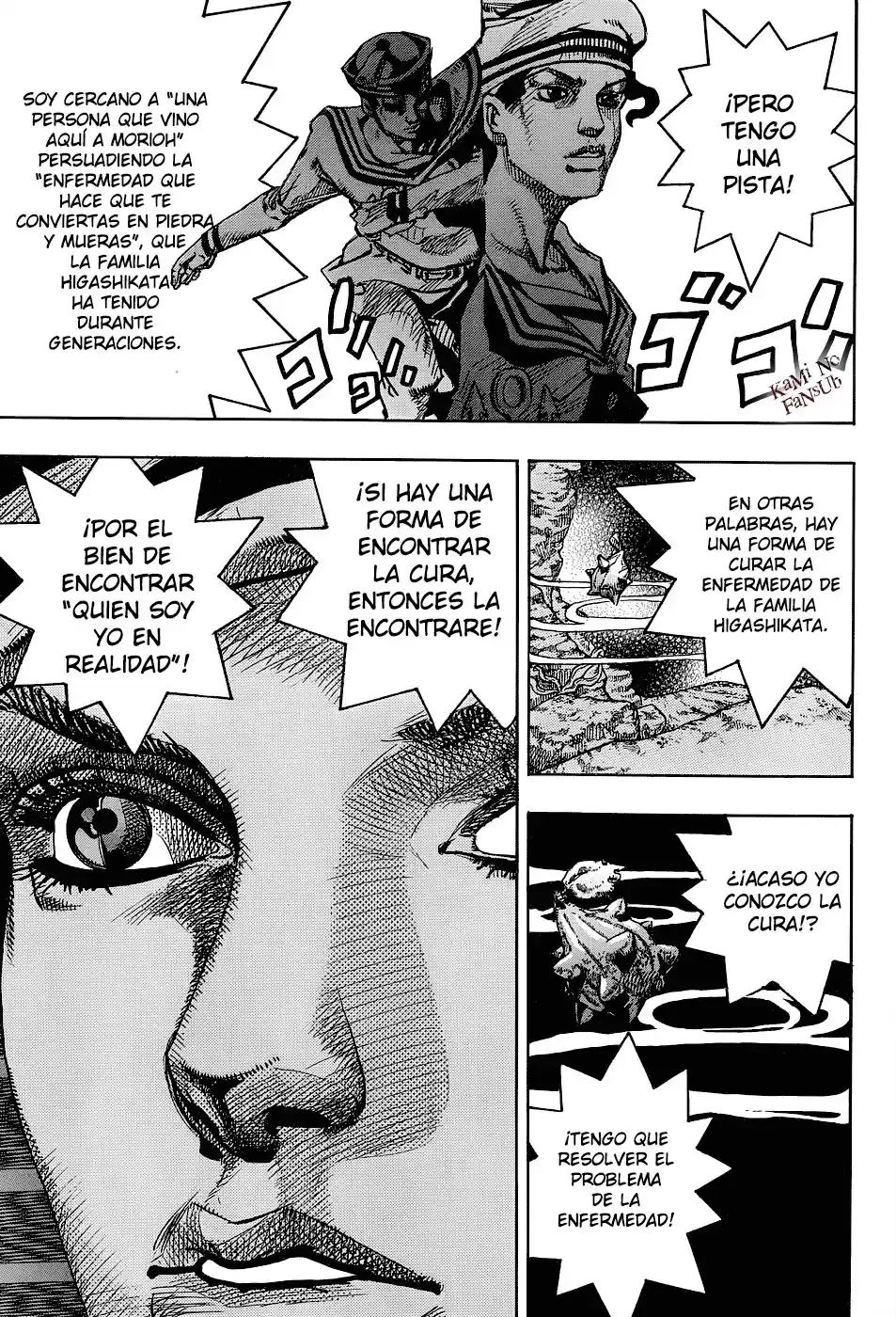 JoJo's Bizarre Adventure Parte 8: JoJolion Capitulo 33: ¡Josuke! Ve a la Frutería Higashikata página 6