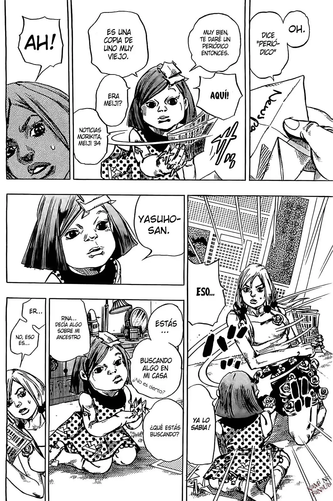 JoJo's Bizarre Adventure Parte 8: JoJolion Capitulo 23: El Engaño De Paper Moon, Parte 1 página 13