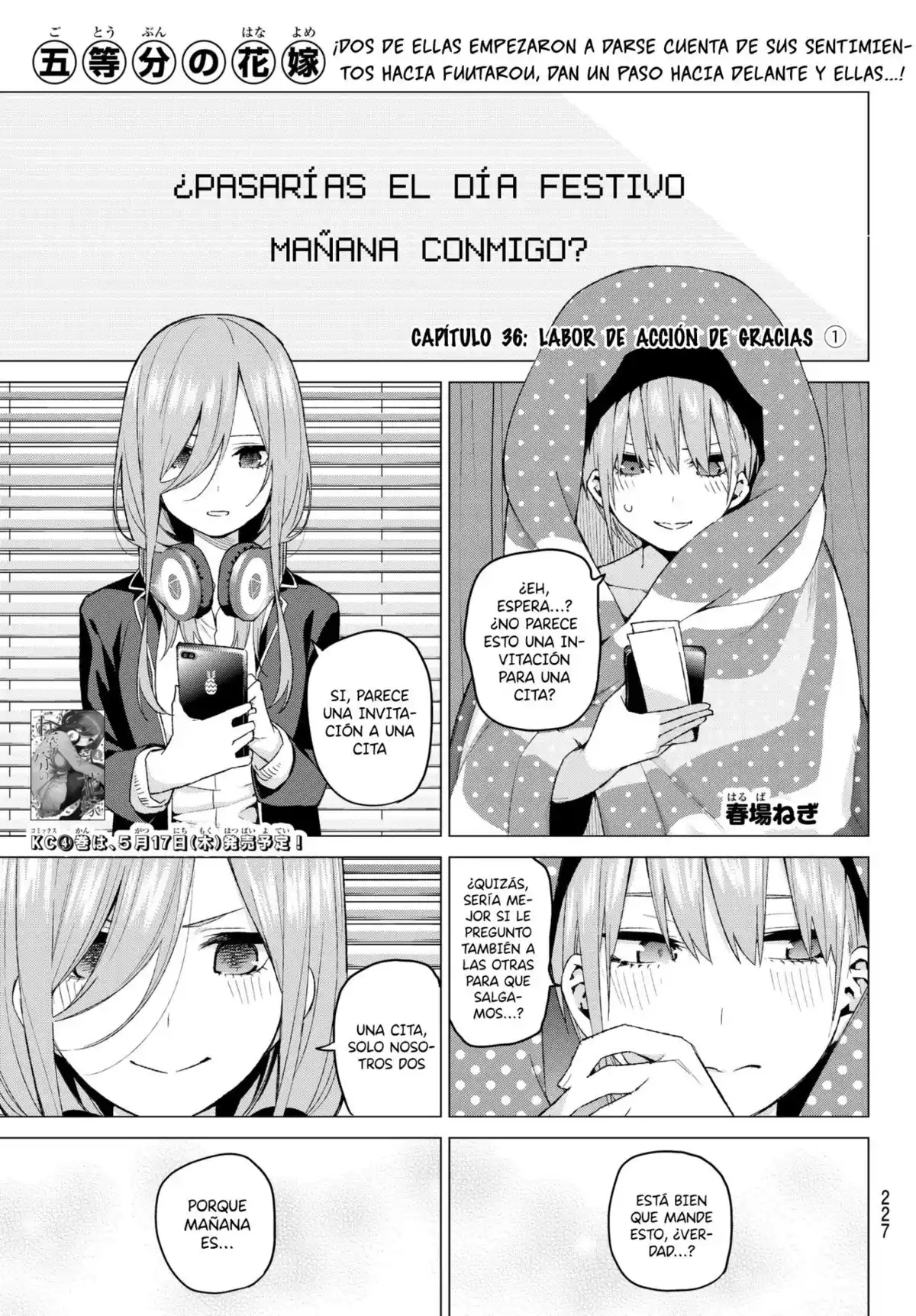 Go-Toubun no Hanayome Capitulo 36 página 2