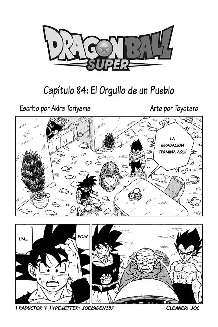 Dragon Ball Super Capitulo 84: El Orgullo de un Pueblo página 1