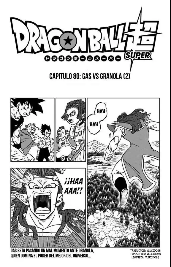 Dragon Ball Super Capitulo 80: Gas vs Granola (2) página 1