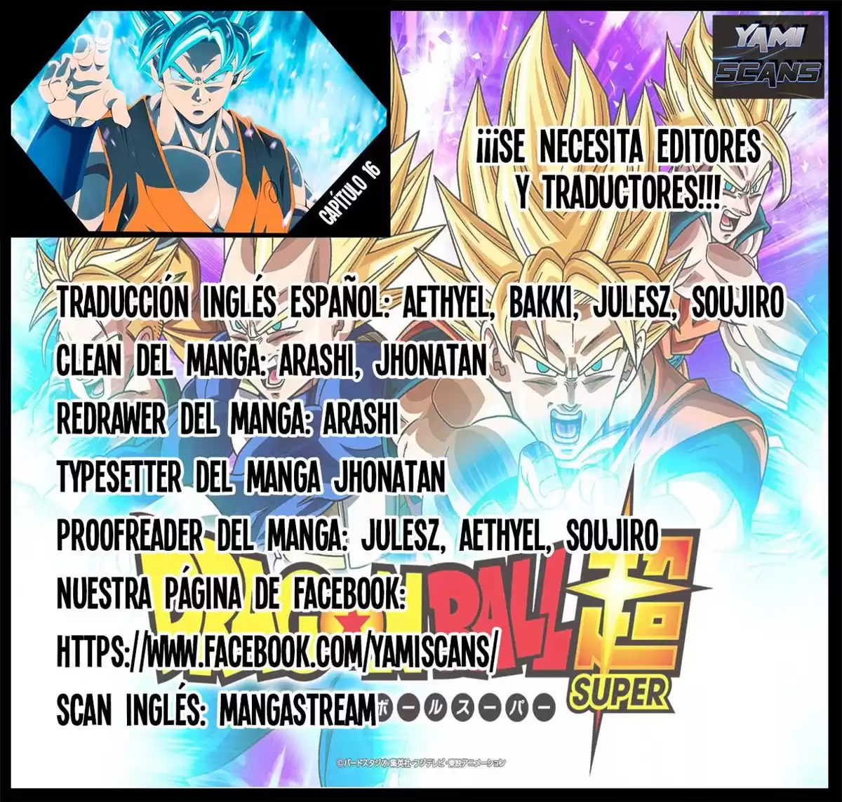 Dragon Ball Super Capitulo 16: [El Pasado de Trunks del Futuro] página 1