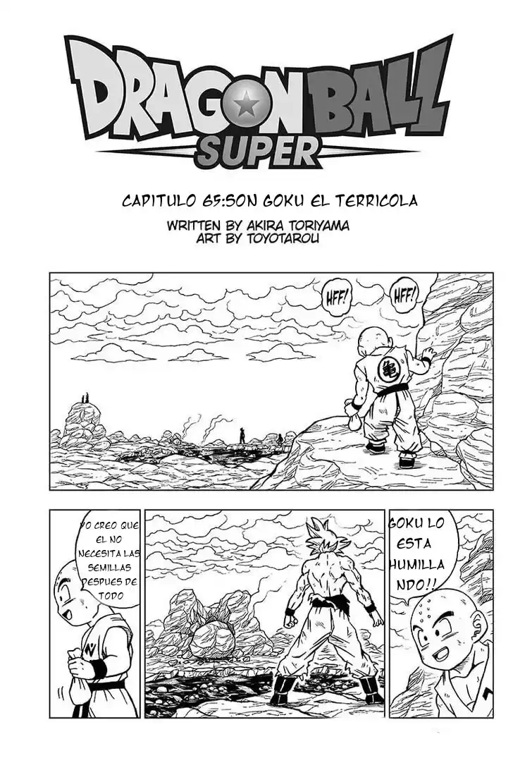 Dragon Ball Super Capitulo 65: Son Goku el Terricola página 1