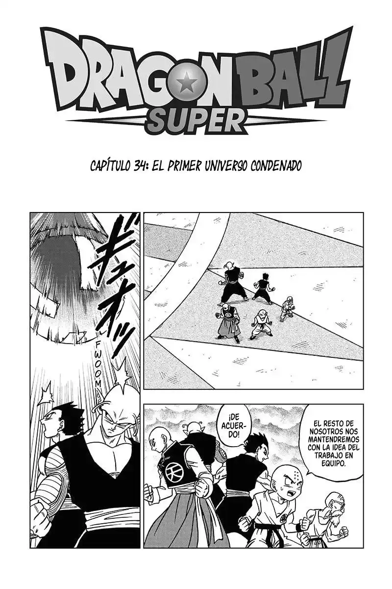 Dragon Ball Super Capitulo 34: El Primer Universo Condenado página 2