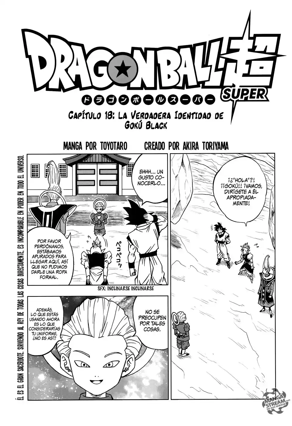 Dragon Ball Super Capitulo 18: La Verdadera Identidad de Gokú Black página 2