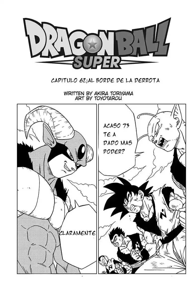 Dragon Ball Super Capitulo 62: Aniquilación total. página 1