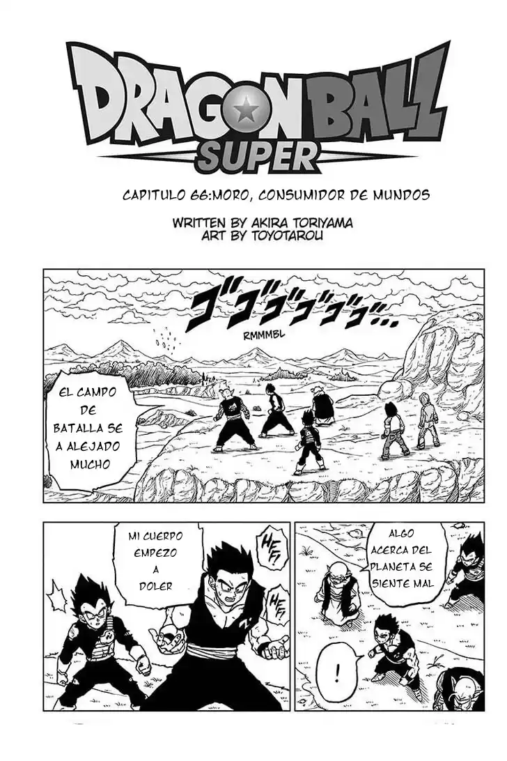 Dragon Ball Super Capitulo 66: Moro el Consumidor de Mundos página 1