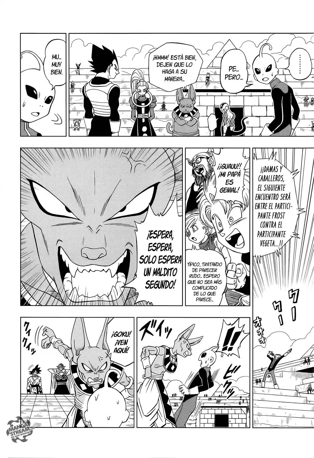 Dragon Ball Super Capitulo 11: ¡¡Vegeta entra al Ring!! página 3