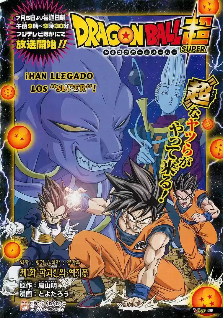 Dragon Ball Super Capitulo 1: El sueño profético del Dios de la Destrucción página 2