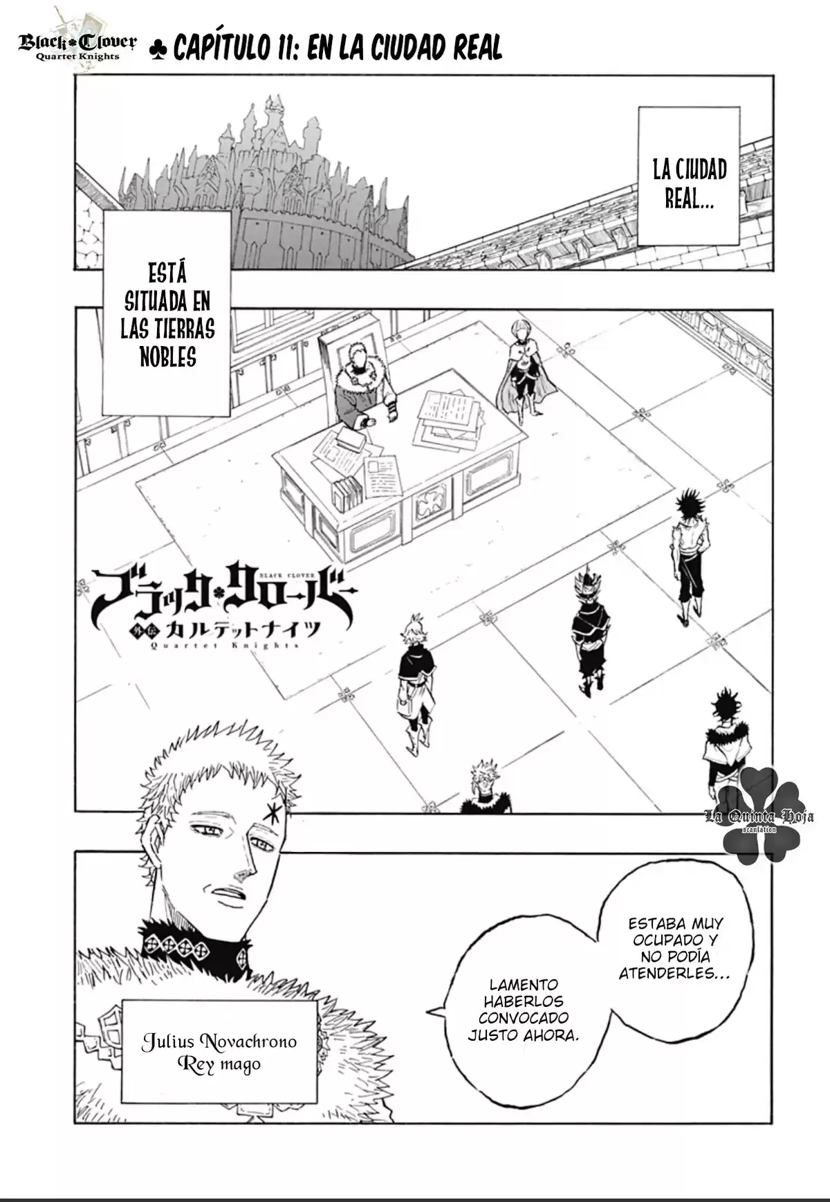 Black Clover: Quartet Knights Capitulo 11: En la ciudad real página 2