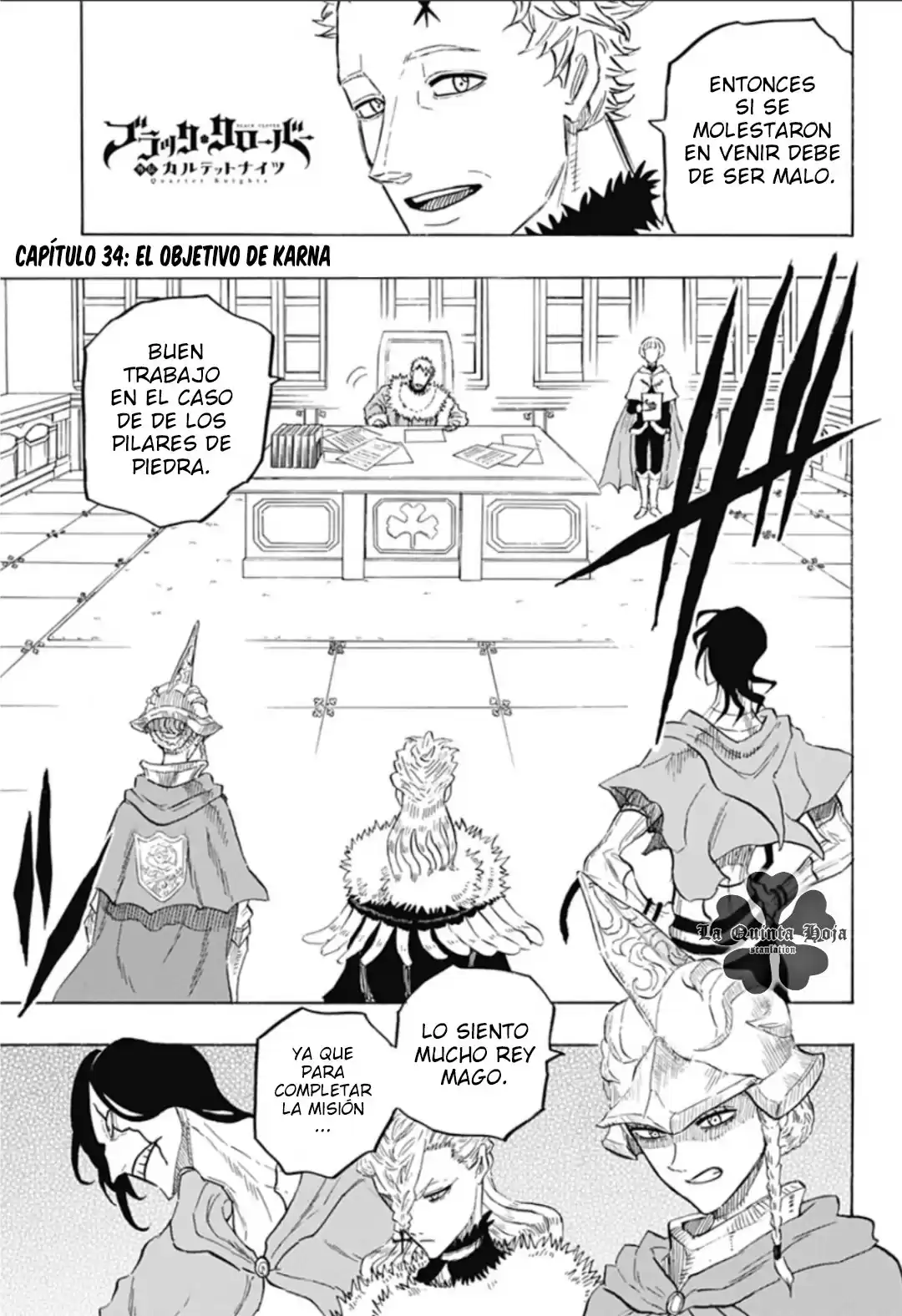 Black Clover: Quartet Knights Capitulo 34: El objetivo de Karna página 2