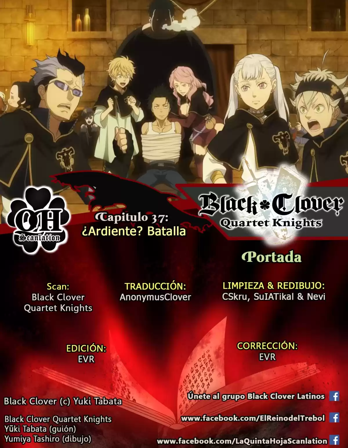 Black Clover: Quartet Knights Capitulo 37: ¿Ardiente? Batalla página 1