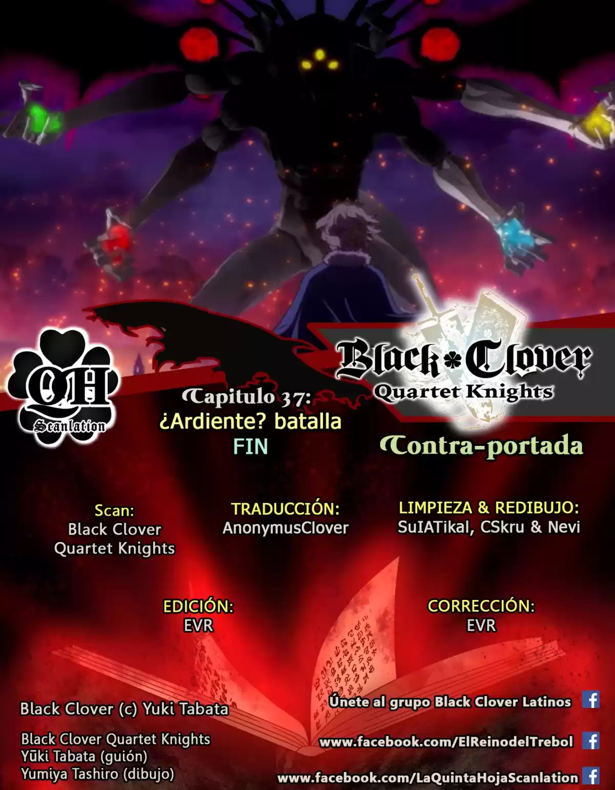 Black Clover: Quartet Knights Capitulo 37: ¿Ardiente? Batalla página 15