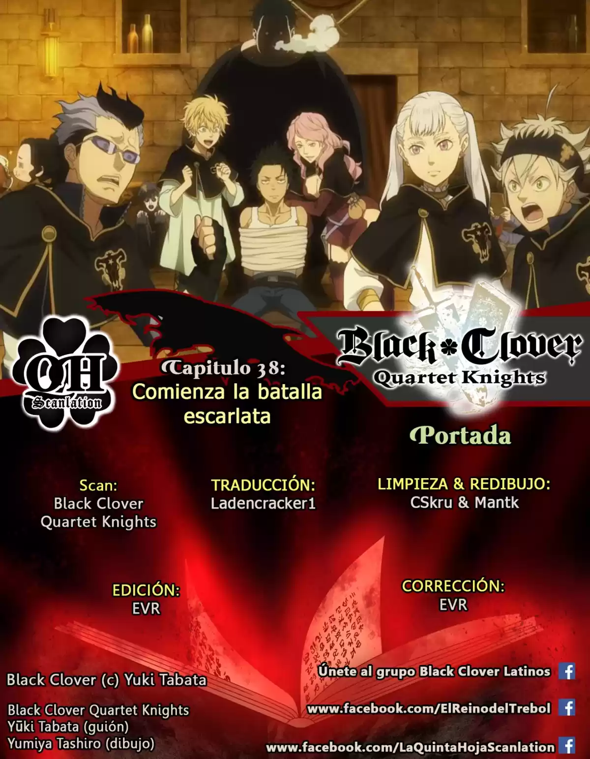 Black Clover: Quartet Knights Capitulo 38: Comienza la batalla escarlata página 1