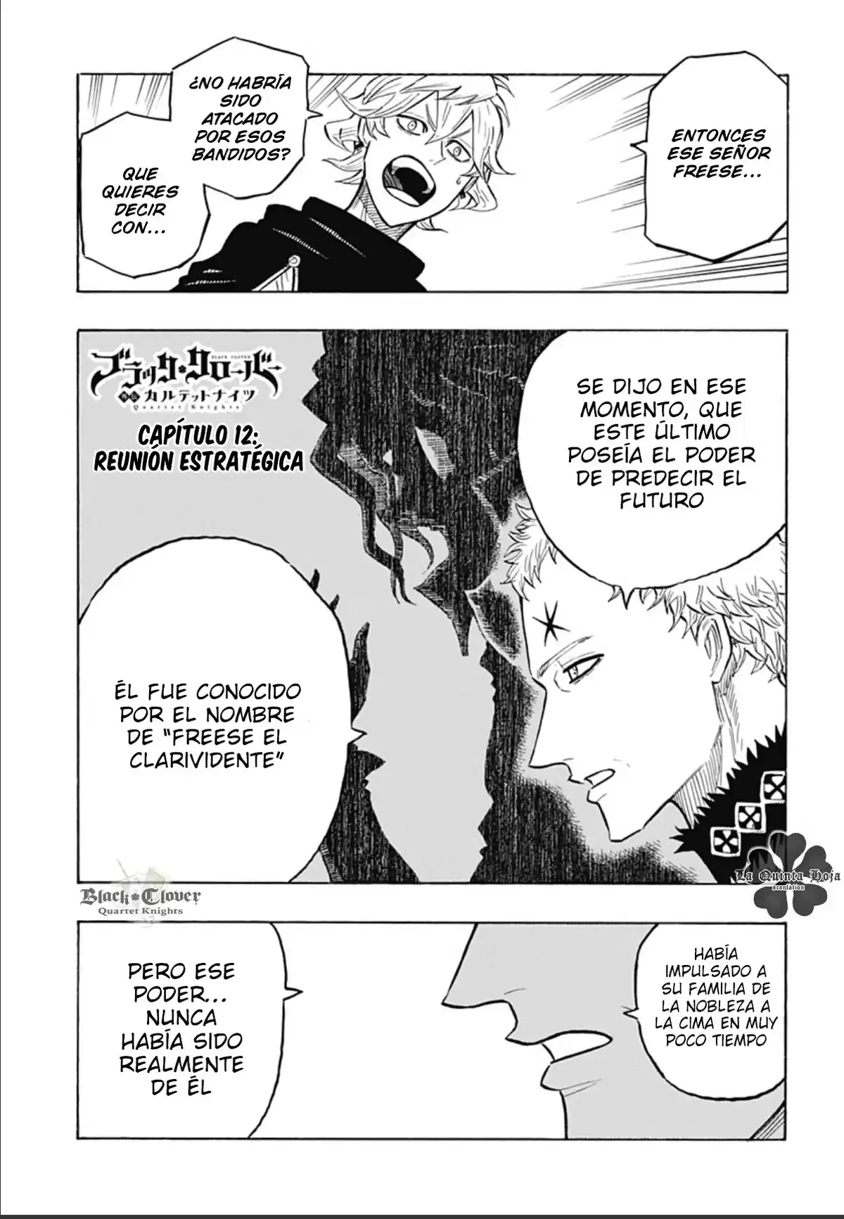 Black Clover: Quartet Knights Capitulo 12: Reunión estratégica página 2