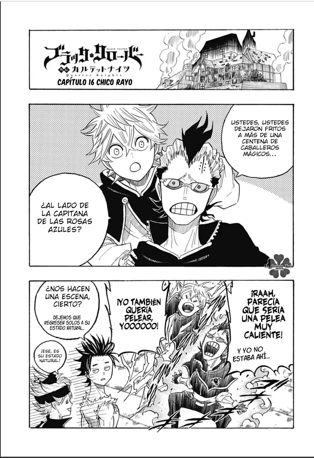 Black Clover: Quartet Knights Capitulo 16: Chico rayo página 2