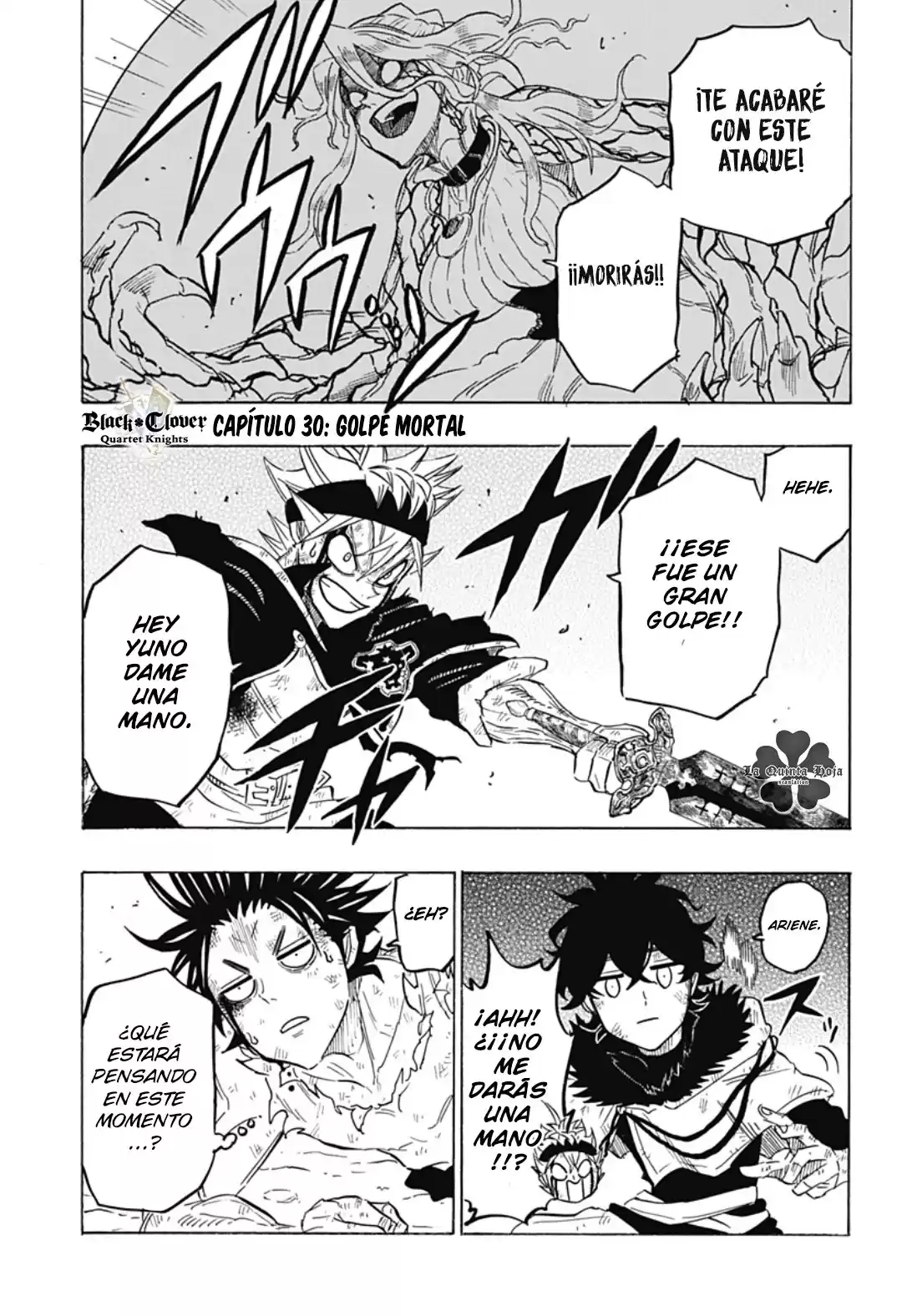 Black Clover: Quartet Knights Capitulo 30: Golpe mortal página 2