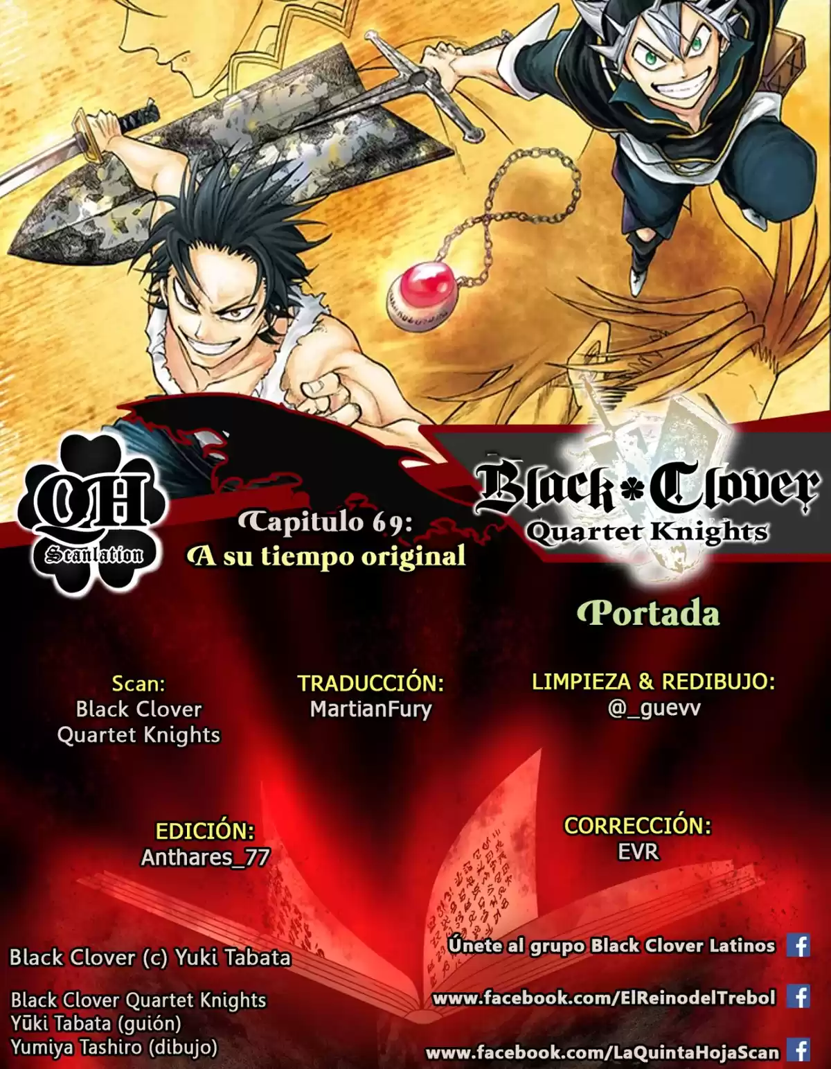 Black Clover: Quartet Knights Capitulo 69: A su tiempo original página 1