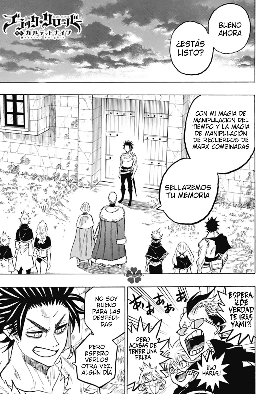 Black Clover: Quartet Knights Capitulo 69: A su tiempo original página 2