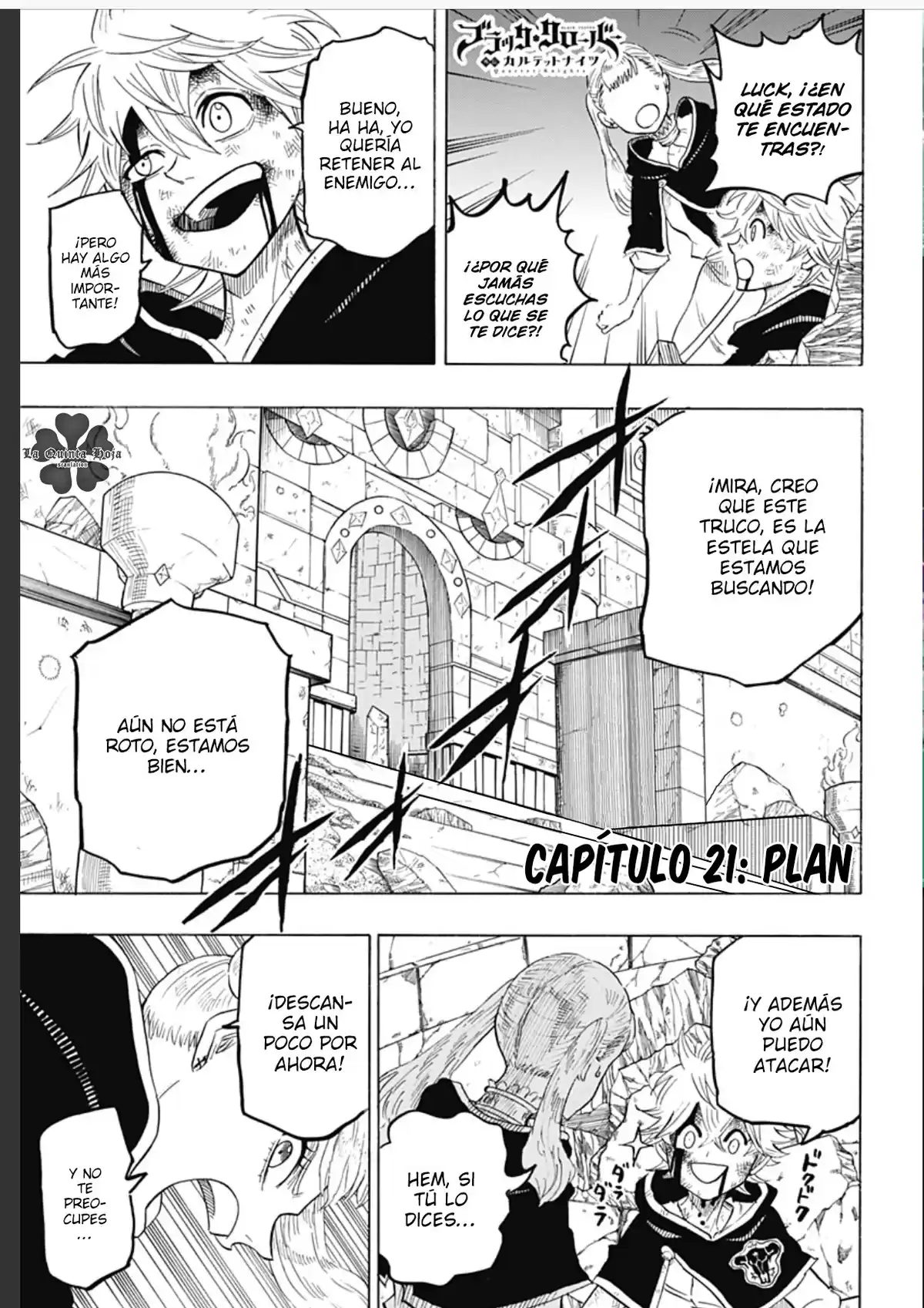 Black Clover: Quartet Knights Capitulo 21: Plan página 2