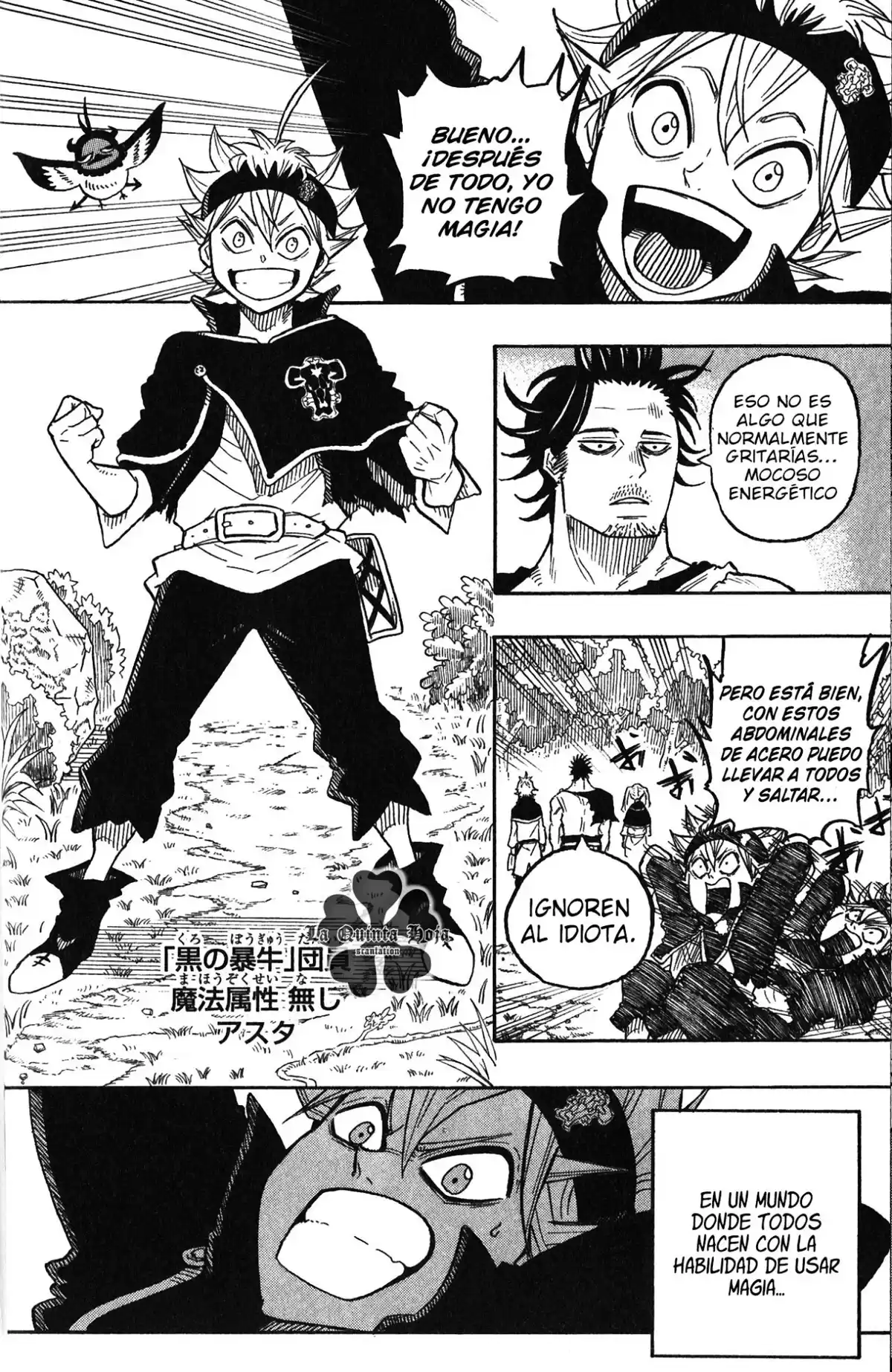 Black Clover: Quartet Knights Capitulo 1: Del futuro al pasado página 7