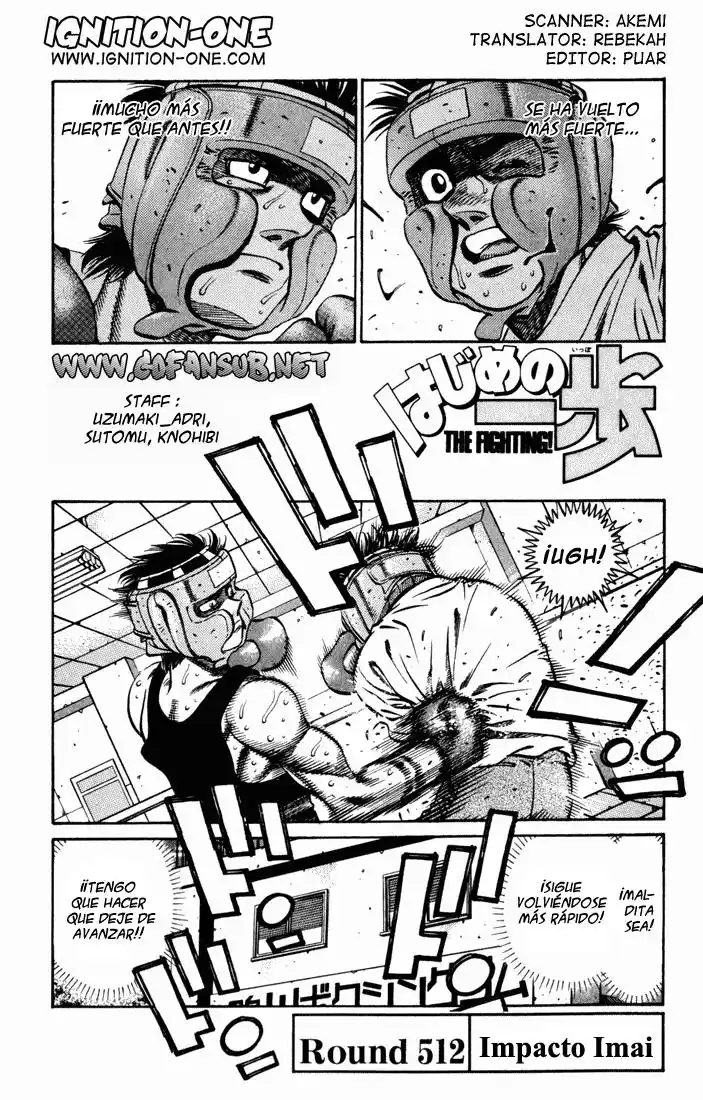 Hajime no Ippo Capitulo 512 página 1