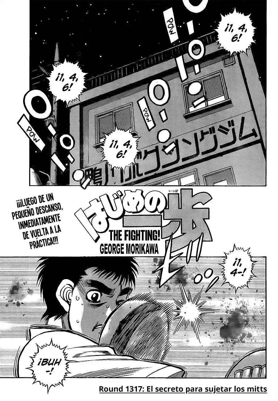 Hajime no Ippo Capitulo 1317: El secreto para sujetar los mitts página 2