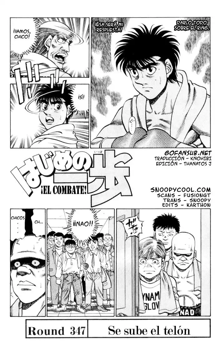 Hajime no Ippo Capitulo 347 página 1