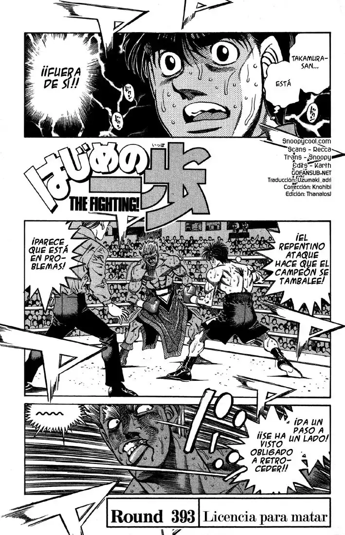 Hajime no Ippo Capitulo 393 página 1