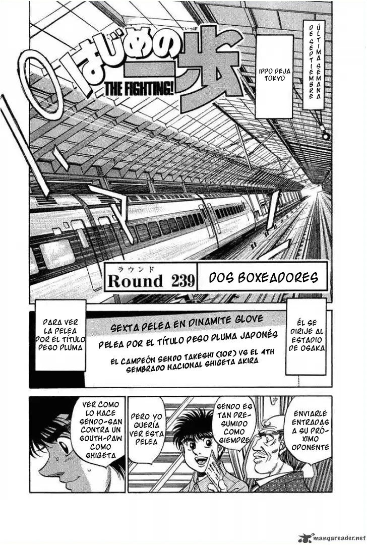 Hajime no Ippo Capitulo 239: Dos boxeadores página 2