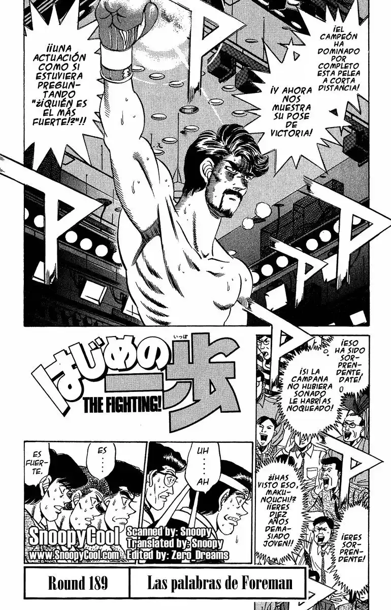 Hajime no Ippo Capitulo 189 página 1