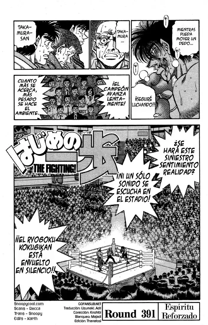 Hajime no Ippo Capitulo 391 página 1