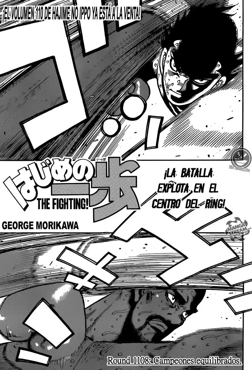 Hajime no Ippo Capitulo 1108: Campeones equilibrados página 2