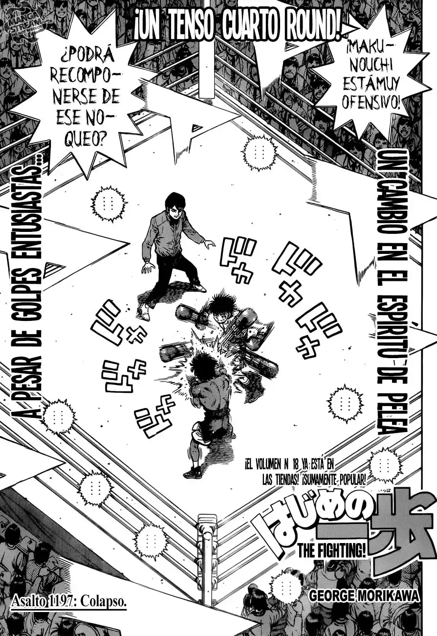 Hajime no Ippo Capitulo 1197: Colapso página 2