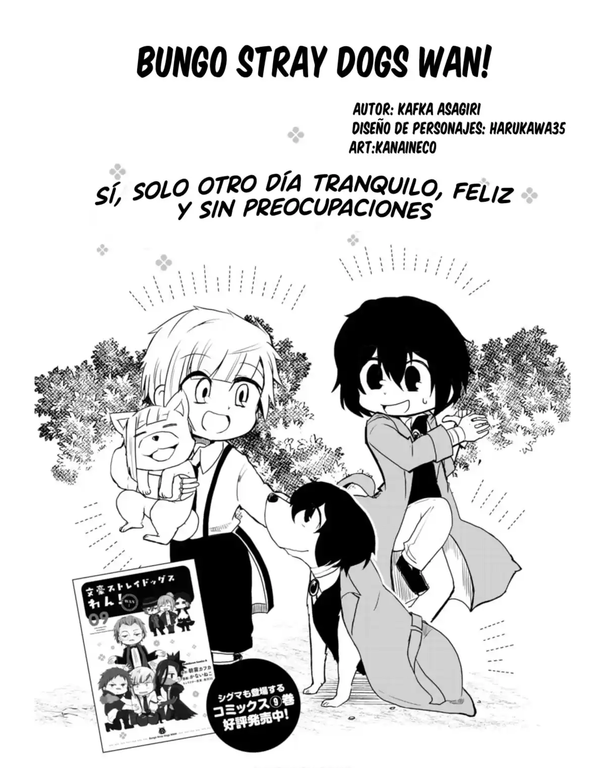 Bungo Stray Dogs Wan! Capitulo 148.1: Sí, solo otro día feliz, tranquilo y sin preocupaciones página 1