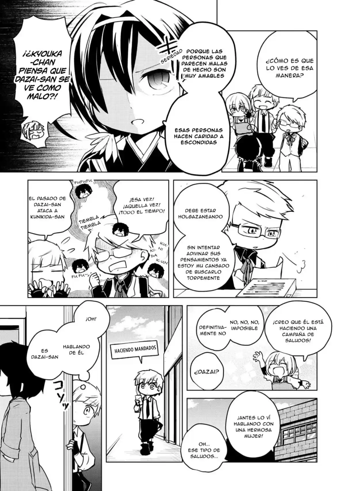 Bungo Stray Dogs Wan! Capitulo 129: La relatividad de Dazai página 4