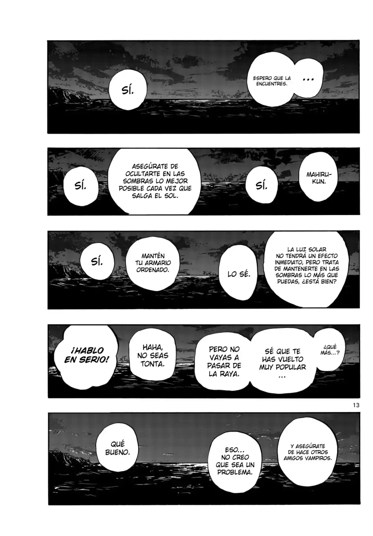 Yofukashi no Uta Capitulo 163: La luz del amanecer página 14