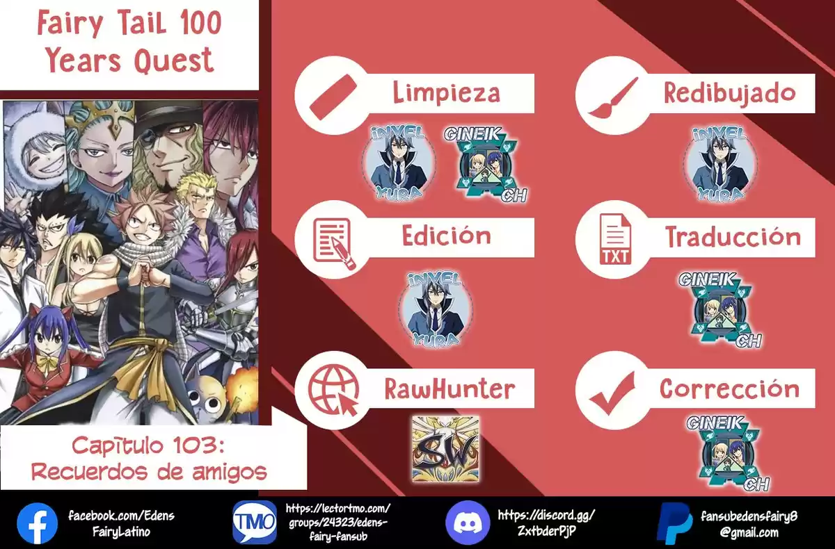 Fairy Tail: 100 Years Quest Capitulo 103: Recuerdos de amigos página 1