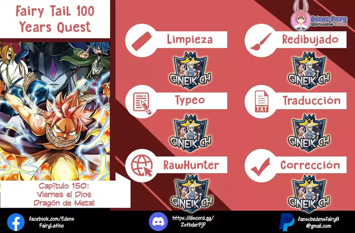 Fairy Tail: 100 Years Quest Capitulo 150: Viernes el Dios Dragón de Metal página 3