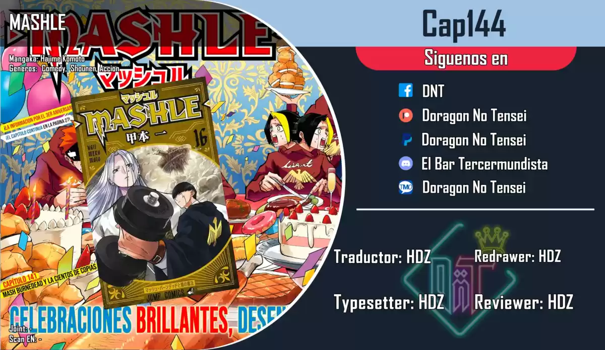 MASHLE Capitulo 144: Mash Burnedead y los estrechos desesperados página 1